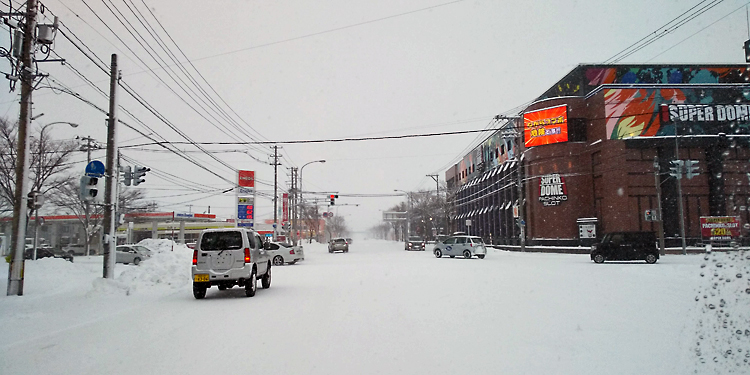青森市内の雪