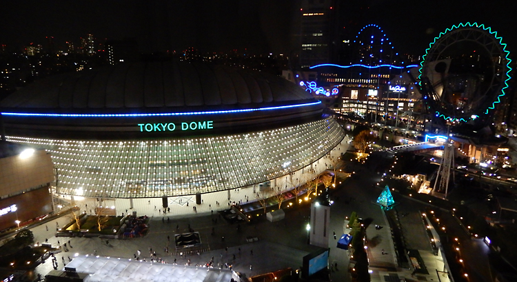 深夜の東京ドーム